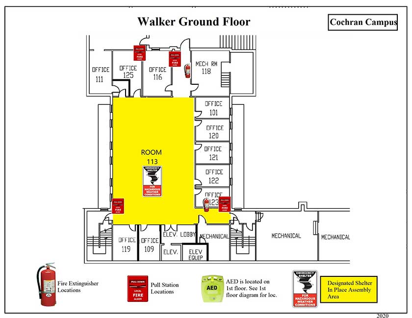 Walker 1st - Ground Safety Diagram
